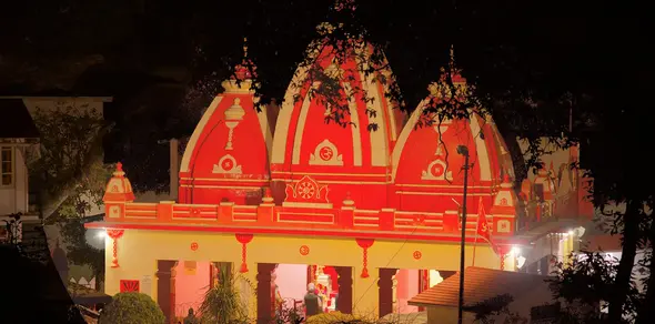Original evening photograph of Kainchi Dham temple